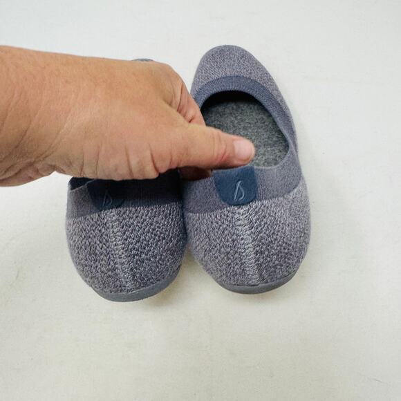 Allbirds Tree Breezers Flats Size 7 Gray Knit Comfort Sustainable Shoes W7 - Picture 8 of 11